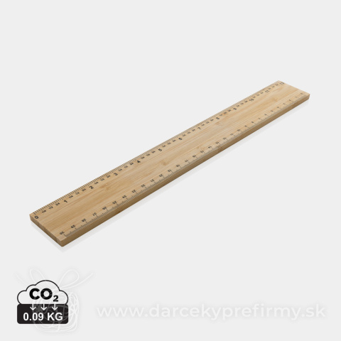 Obrázok produktu Obojstranné bambusové pravítko Timberson 30cm