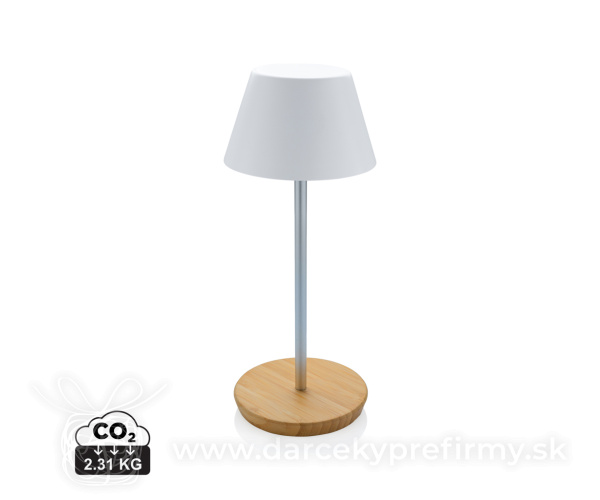 USB stolná lampa Pure Glow z RCS recykl. plastu