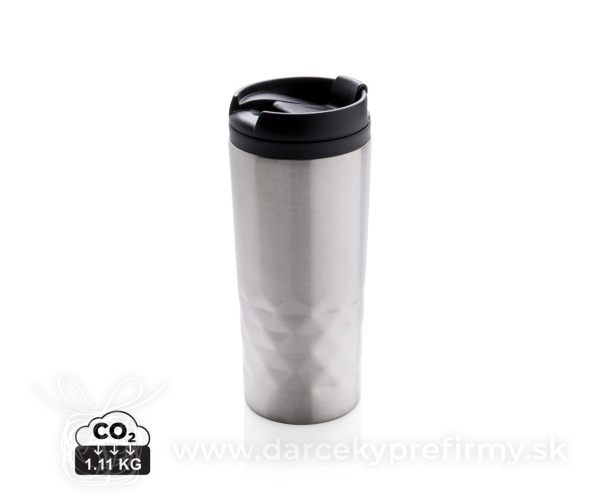 Termohrnček s čiastočným geometrickým vzorom