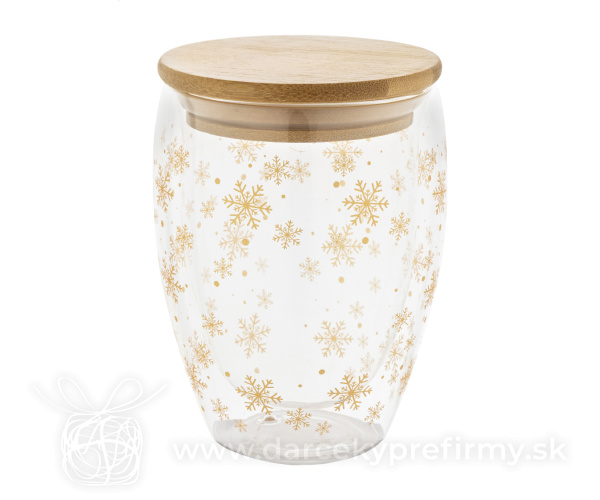 Bostro - vianočný sklenený termohrnček