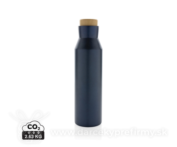 Termo fľaša Gaia z RCS recyklovanej nerezovej ocele