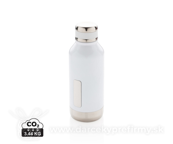 Nepriepustná termo fľaša s plieškom na logo