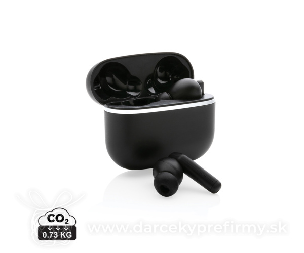 Swiss Peak TWS slúchadlá 2.0 z RCS recyklovaného plastu