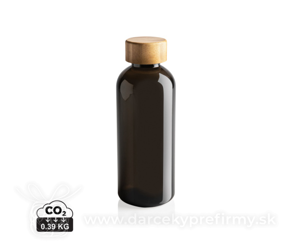 Fľaša na vodu z GRS RPET s bambusovým uzáverom