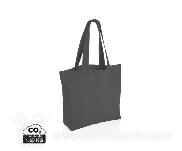 Nefarbená taška s vreckom Impact z 240g recykl. canvas AWARE