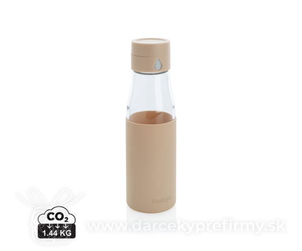 Sklenená fľaša Ukiyo sledujúci pitný režim