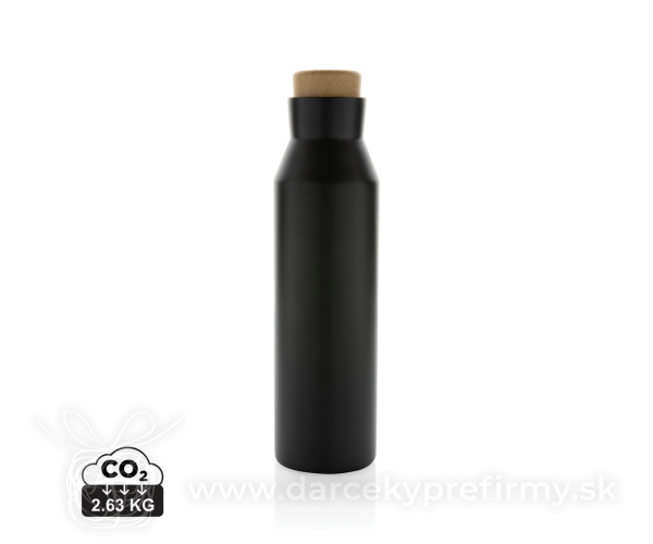 Termo fľaša Gaia z RCS recyklovanej nerezovej ocele