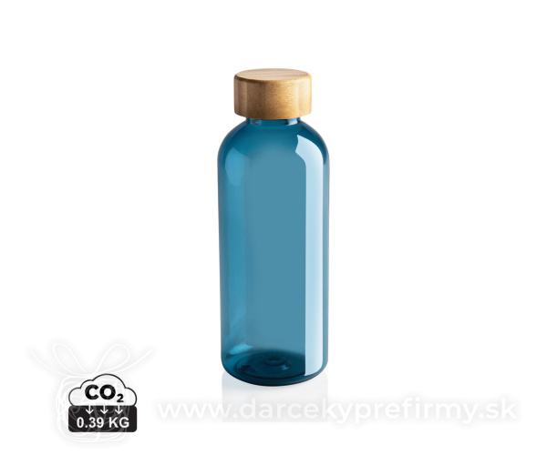 Fľaša na vodu z GRS RPET s bambusovým uzáverom