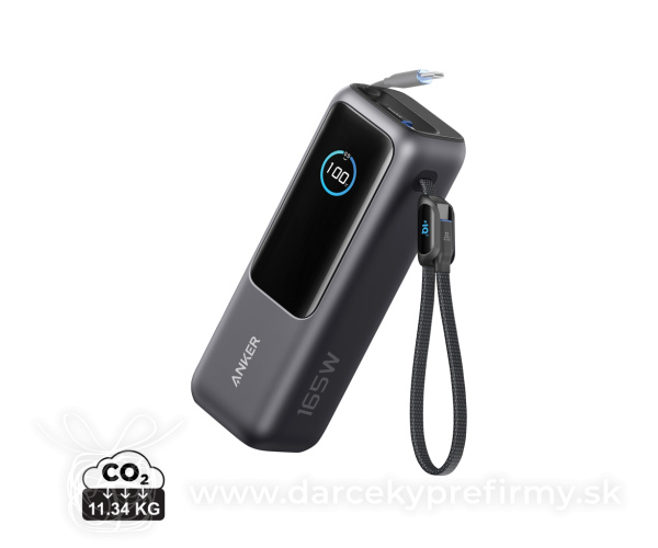 Anker powerbanka 25 000 mAh 165 W so zabud. zasúvacím káblom