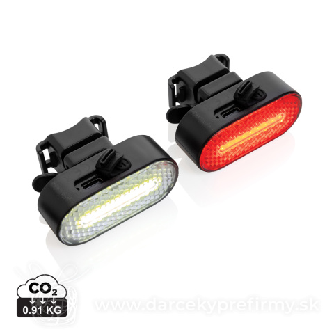 Obrázok produktu Sada USB dobíjateľných svetiel na bicykel Lumino z RCS ABS