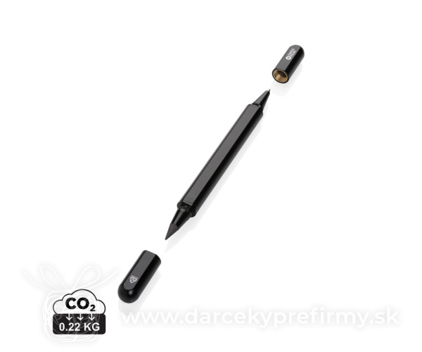 Duálne pero/ceruzka Swiss Peak Storm z RCS recykl. hliníka