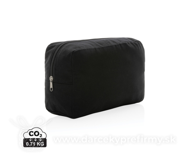 Nefarbená toaletná taška Impact z 285g recykl. canvas AWARE™
