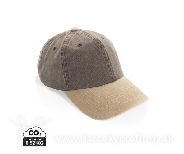 Dvojfarebná šiltovka BEAU AWARE™ Washed, 6 panelov, 270 g/m²