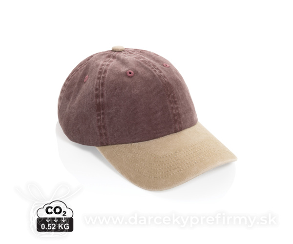 Dvojfarebná šiltovka BEAU AWARE™ Washed, 6 panelov, 270 g/m²