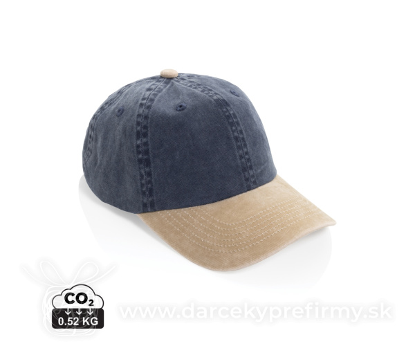 Dvojfarebná šiltovka BEAU AWARE™ Washed, 6 panelov, 270 g/m²