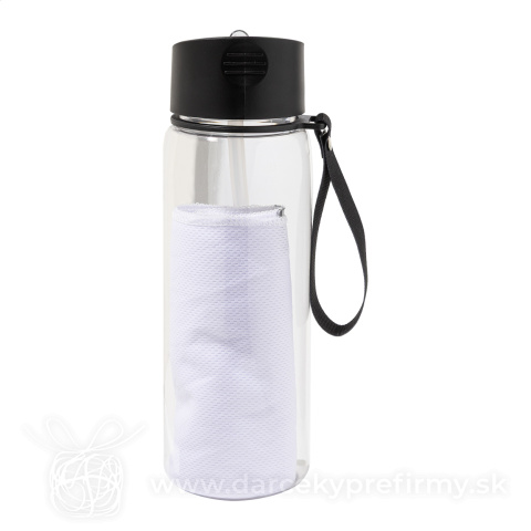 Obrázok produktu Fitmax - športová fľaša z RPET s uterákom