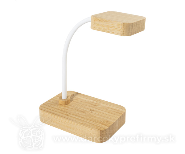 VoltGlow - stolná lampa s bezdrôtovou nabíjačkou