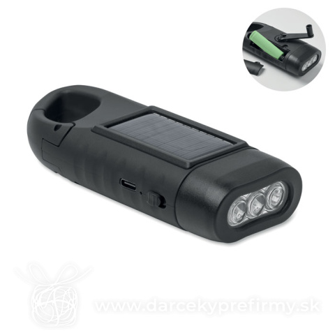 Obrázok produktu CRANCH - Solárna LED svietidlo s dynamom