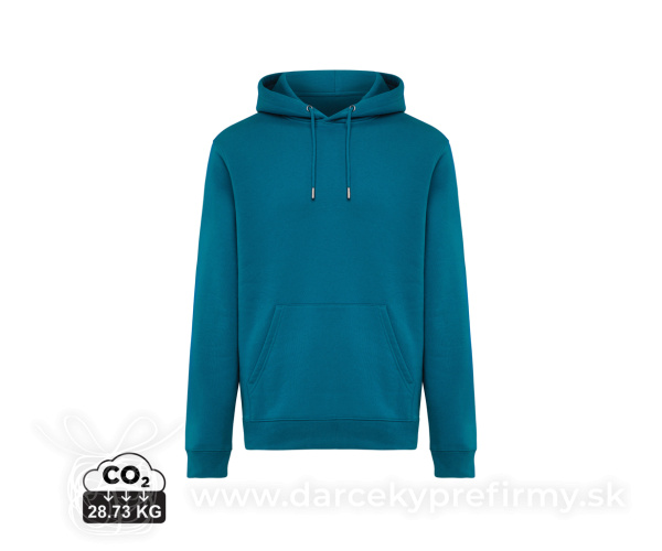 IQONIQ Joshua Unisex mikina s kapucňou z rec. bavlny