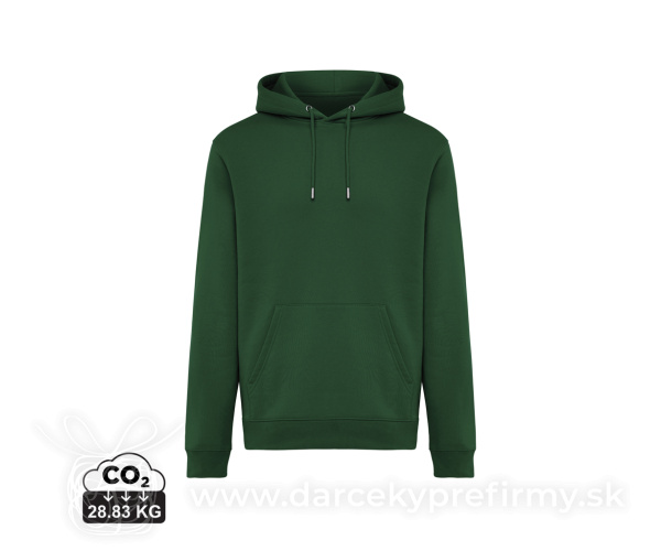 IQONIQ Joshua Unisex mikina s kapucňou z rec. bavlny