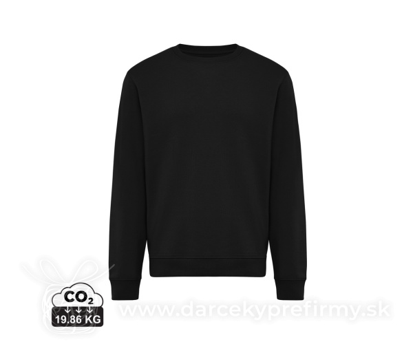 IQONIQ Toria Unisex mikina s okrúhl. výstrihom z rec. bavlny