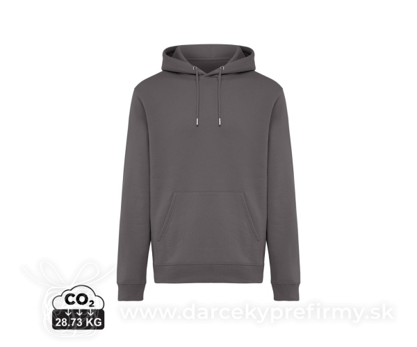 IQONIQ Joshua Unisex mikina s kapucňou z rec. bavlny