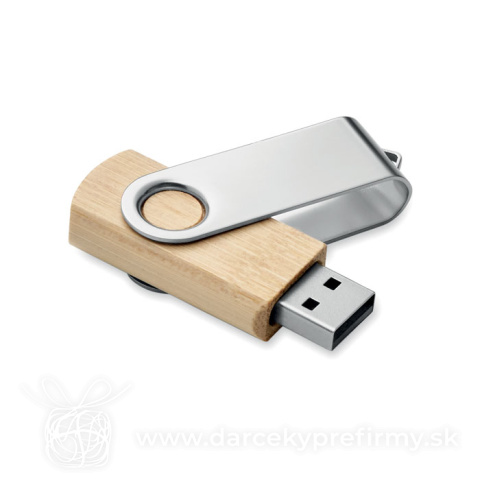 Obrázok produktu TECHMATE BAMBOO - Bambusová USB kľúčenka s kapacitou 16 GB