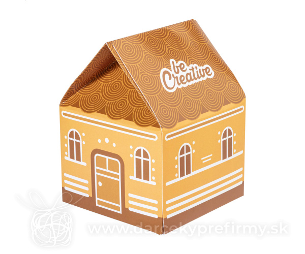 CreaBox Hut - darčeková krabička v tvare domčeka