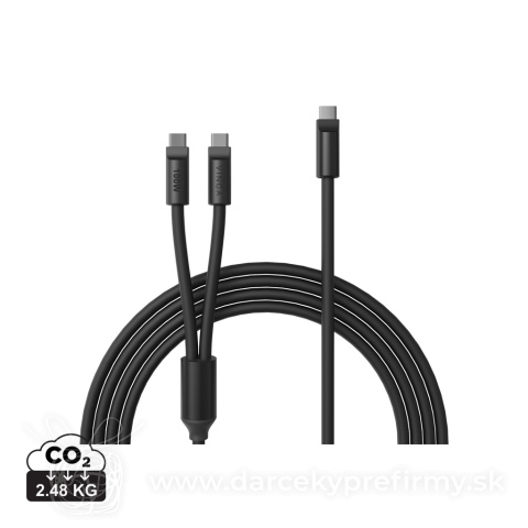 Obrázok produktu VINGA Baltimore silikónový multi nabíjací kábel (C+2C)