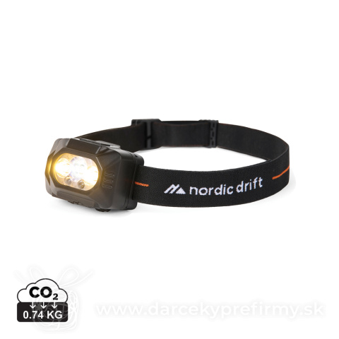 Obrázok produktu Nordic Drift Everest vysokovýkonná čelovka s dvoma batériami