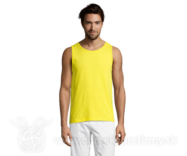 JUSTIN - JUSTIN PÁNSKE TRIČKO BEZ RUKÁVOV 150 g   -WH-3XL