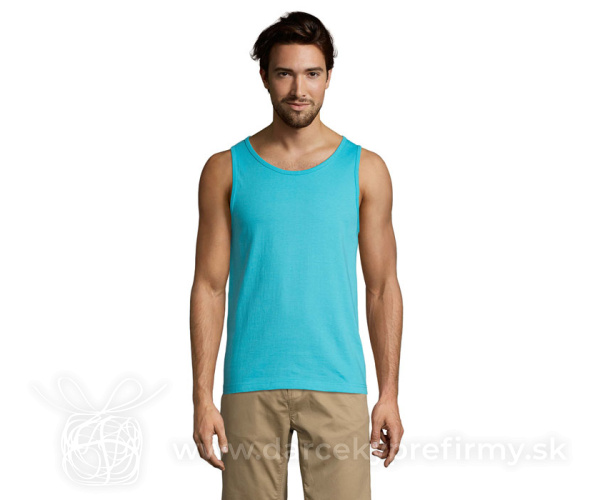 JUSTIN - JUSTIN PÁNSKE TRIČKO BEZ RUKÁVOV 150 g   -WH-3XL