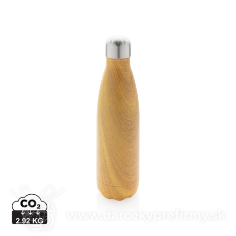 Obrázok produktu Nerezová termo fľaša v dekore dreva
