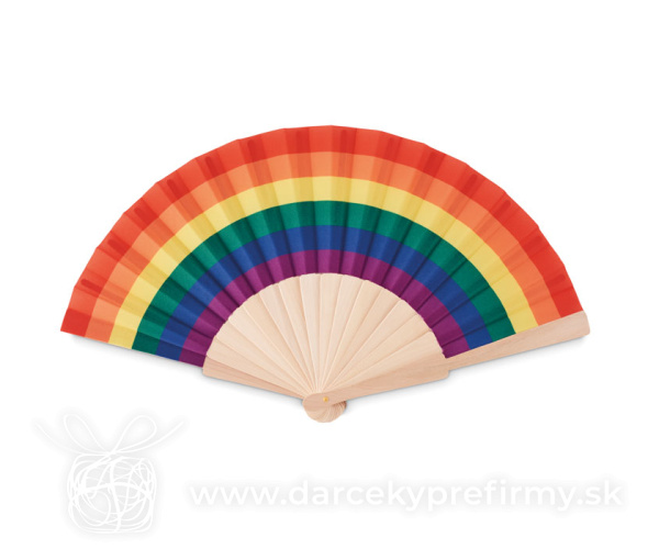 BOWFAN - Dúhový drevený ventilátor
