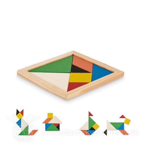 Obrázok produktu TANGRAM - Drevené puzzle Tangram