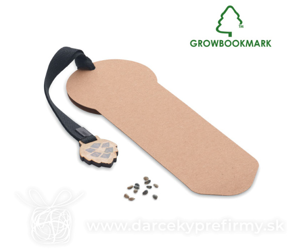 GROWBOOKMARK™ - Záložka do knihy z borovice