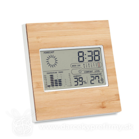 Obrázok produktu TURKU - Meteorologická stanica, bambusový kryt