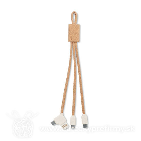 Obrázok produktu CABIE - Nabíjací kábel 3v1 v korku