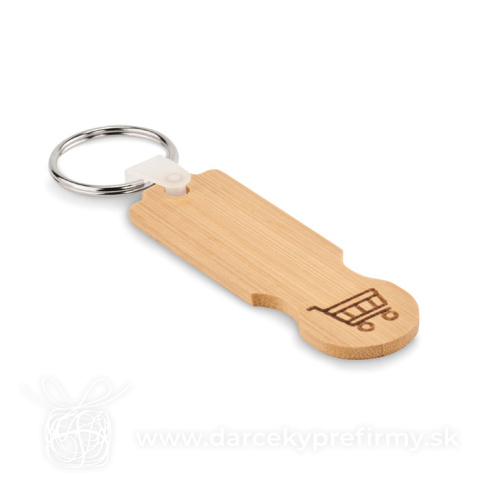 Obrázok produktu COMPRAS - Bambusový prívesok na kľúče / žetón