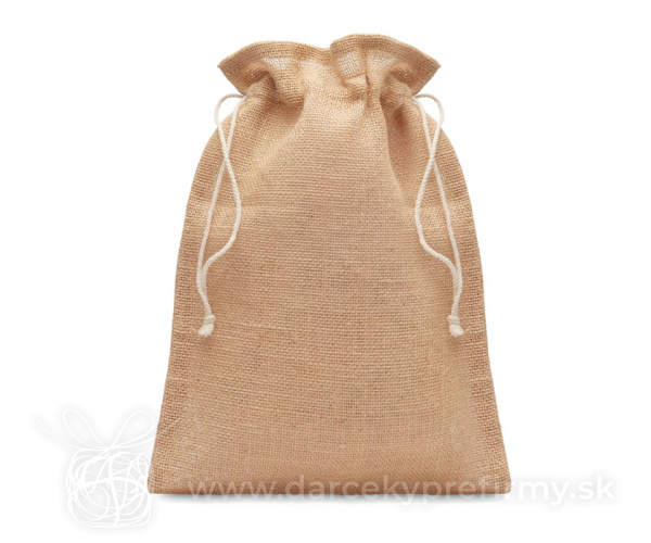 JUTE MEDIUM - Stredná jutová darčeková taška