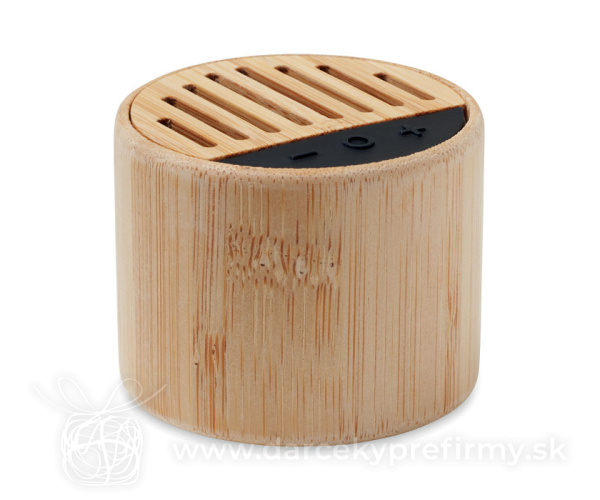 ROUND LUX - Bezdrôtový reproduktor Bamboo.
