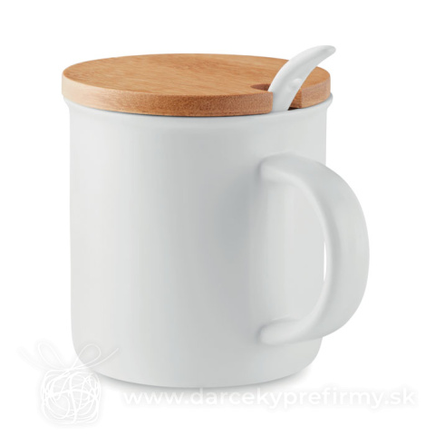 Obrázok produktu KENYA - Porcelánový hrnček s lyžičkou