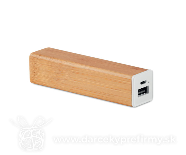POWERBAM - Powerbank 2200 mAH - bambus