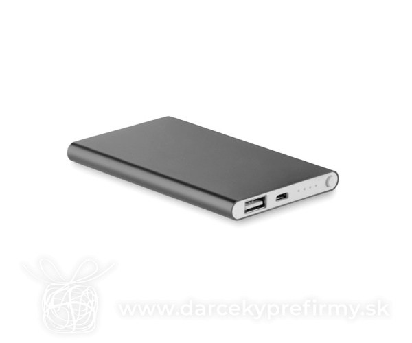 POWERFLAT - Hliníková power banka 4000 Mah