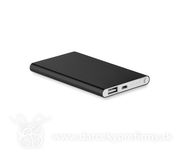 POWERFLAT - Hliníková power banka 4000 Mah