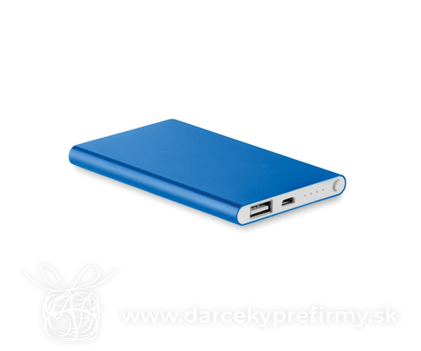 POWERFLAT - Hliníková power banka 4000 Mah