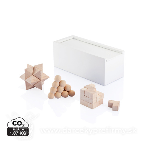 Obrázok produktu Drevená sada hlavolamov 3ks