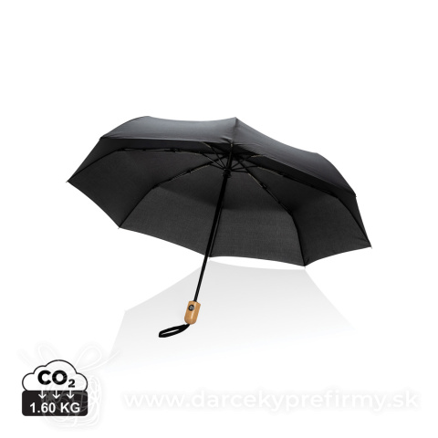 Obrázok produktu 21" bambus auto-open/close dáždnik Impact zo 190T RPET AWARE