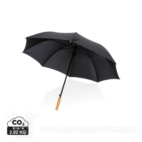 Obrázok produktu 27" bambusový auto-open dáždnik Impact zo 190T RPET AWARE™