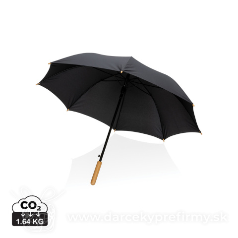 Obrázok produktu 23" bambusový auto-open dáždnik Impact zo 190T RPET AWARE™